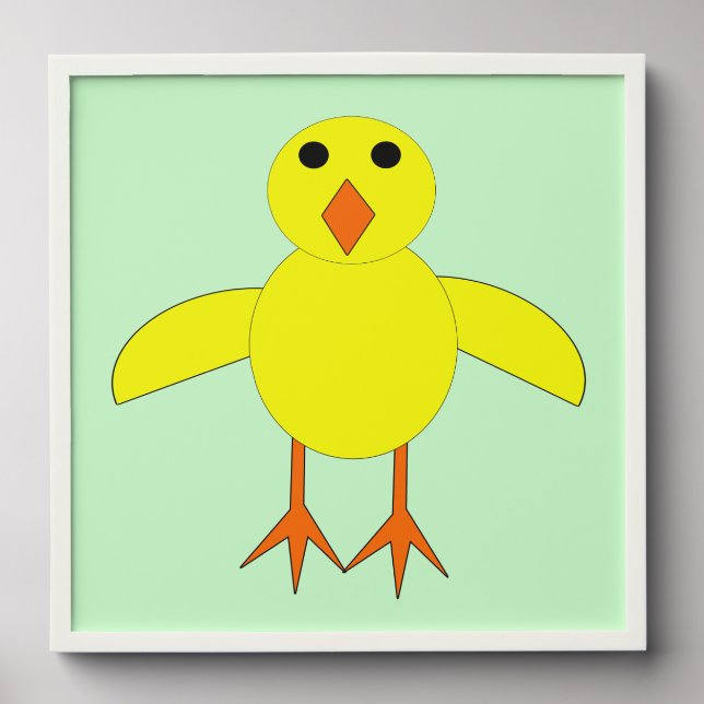 Cute Easter Chick Peel And Stick Photo Tile (Front Set)
