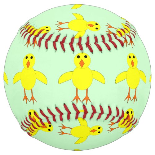 Cute Easter Chick Softball