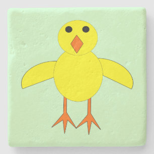 Cute Easter Chick Stone Coaster