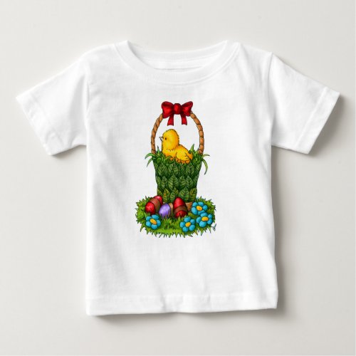 Cute Easter Chicken Baby T_Shirt
