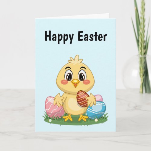 Cute Easter Chicken Card