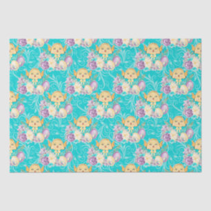 Cute Easter Chicken Colorful Pattern Tissue Paper