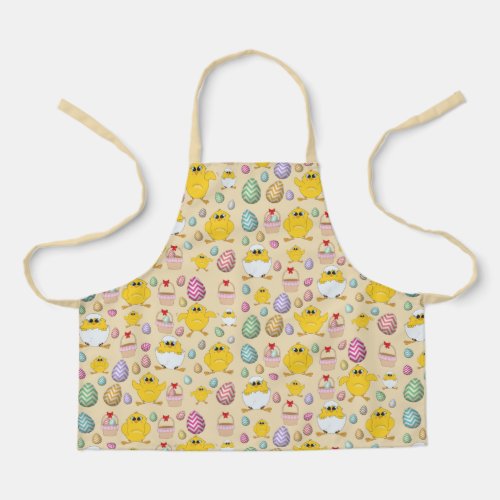 Cute Easter Chicks Pattern Apron