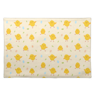 Cute Easter Chicks Pattern Cloth Placemat