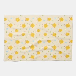 Cute Easter Chicks Pattern Kitchen Towel