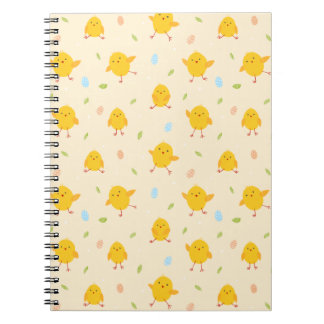 Cute Easter Chicks Pattern Notebook