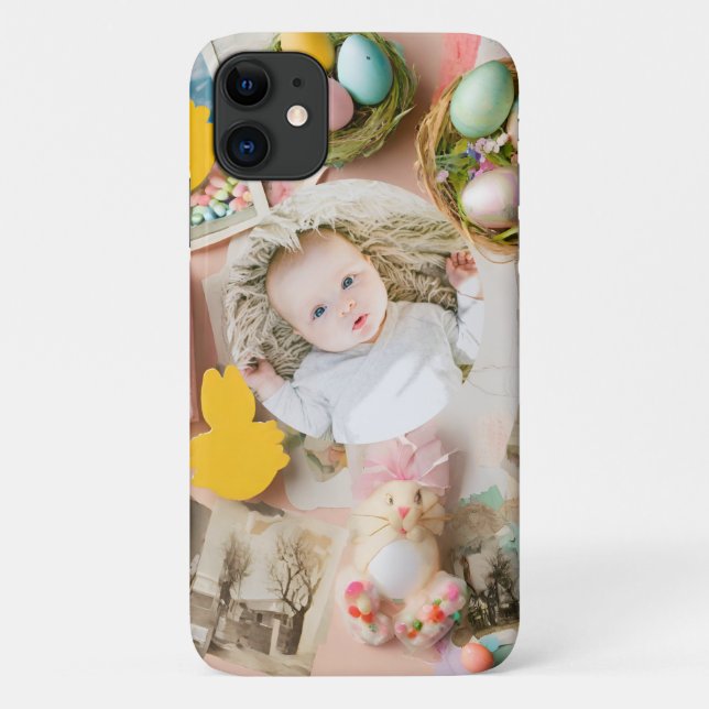 Cute Easter collage scrapbook photo  Case-Mate iPhone Case (Back)