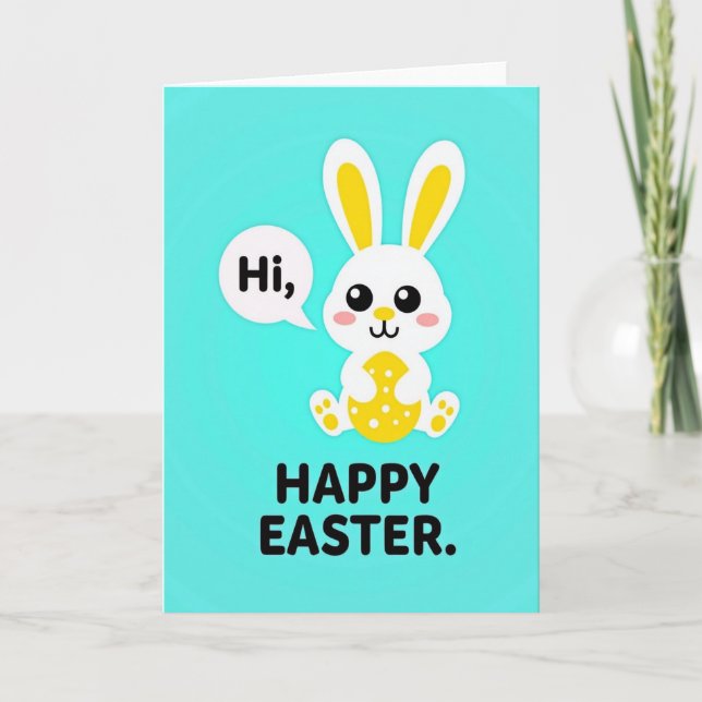 Cute Easter Creature Art Card (Front)