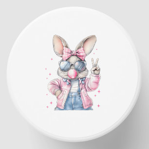 Cute Easter Day Bunny Blowing Bubble Rabbit Women  Mini Candle Favors