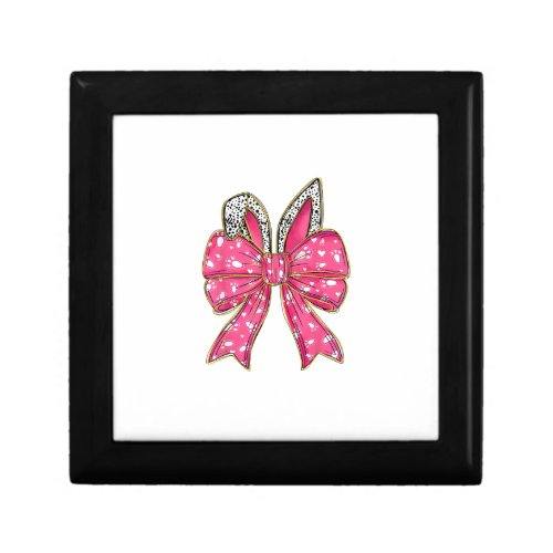 Cute Easter Day Coquette Bow Bunny Rabbit Womens G Gift Box