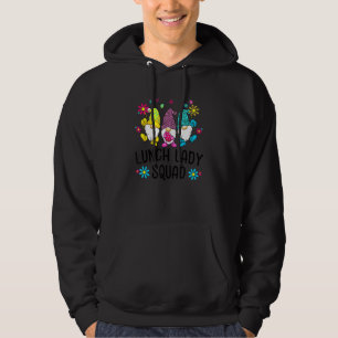 Cute Easter Day Gnome Love Lunch Lady Women Matchi Hoodie