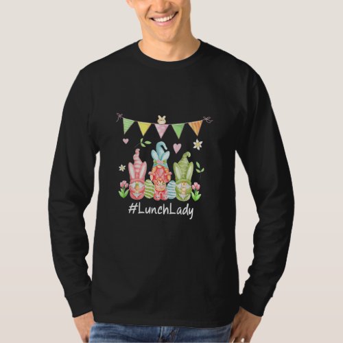 Cute Easter Day Gnome Love Lunch Lady Women Matchi T_Shirt