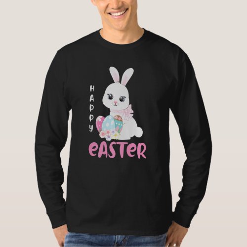 Cute Easter Day  Happy Easter Bunny Leopard T_Shirt