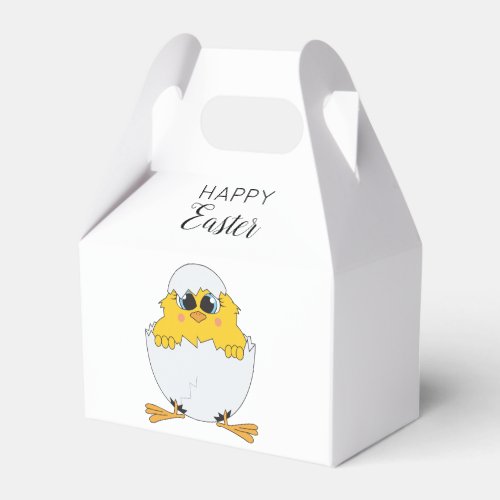 Cute Easter Egg  Chick Happy Easter Favor Boxes