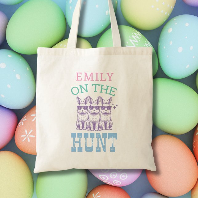 Cute Easter Egg Hunt Bag Personalized Name for Her (Creator Uploaded)