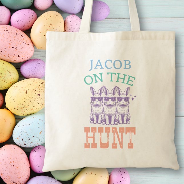 Cute Easter Egg Hunt Bag Personalized Name for Him (Creator Uploaded)