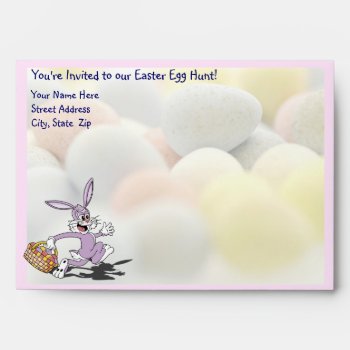 Cute Easter Egg Hunt Invitation Envelope by 4westies at Zazzle