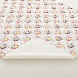 Cute Easter Egg Sherpa Blanket
