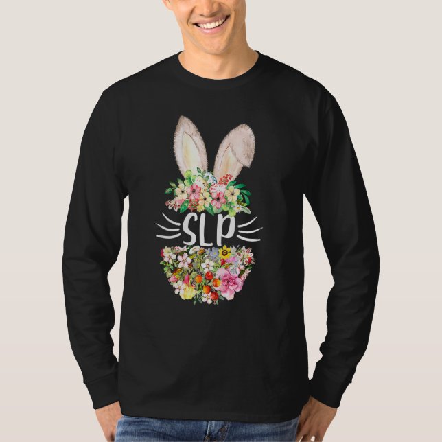 Cute Easter Egg Slp Bunny Easter Day Matching 2 T-Shirt (Front)