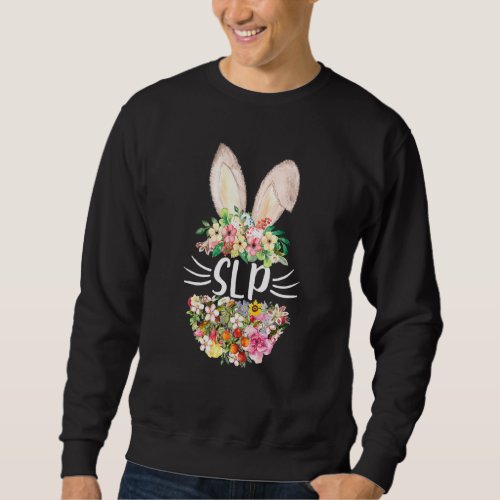 Cute Easter Egg Slp Bunny Easter Day Matching Sweatshirt