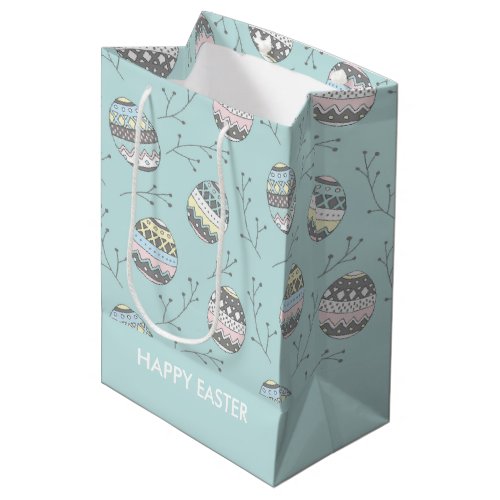 Cute Easter eggs pattern Medium Gift Bag