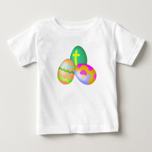 cute easter eggs shirt blesscross design tshirt (Front)