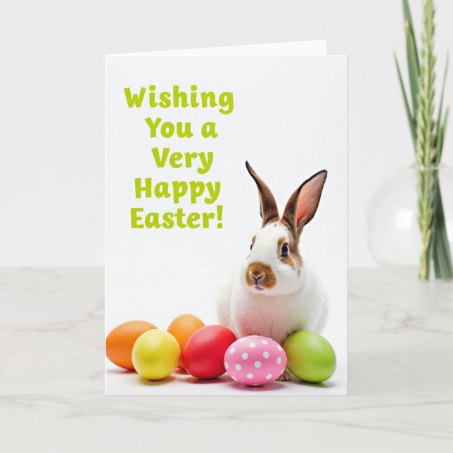Cute Easter Friend Holiday Card (Front)