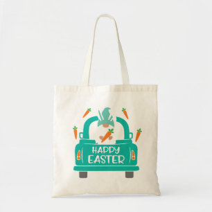 Cute Easter Gnome Carrots & Truck Happy Easter Tote Bag