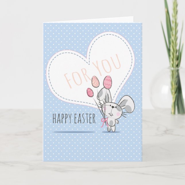 Cute Easter Greeting Card (Front)