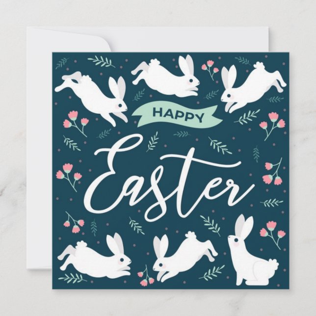 Cute Easter Holiday Card (Front)