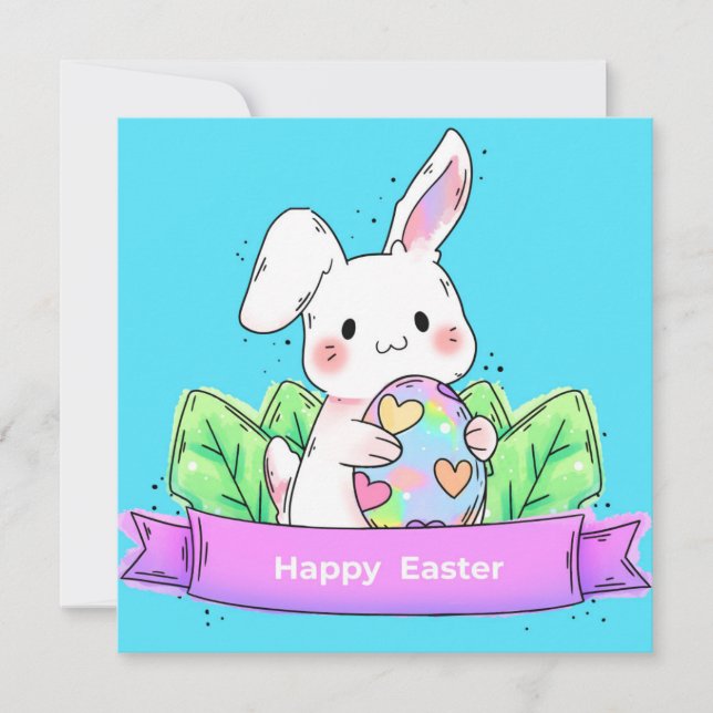 Cute Easter Holiday Card (Front)