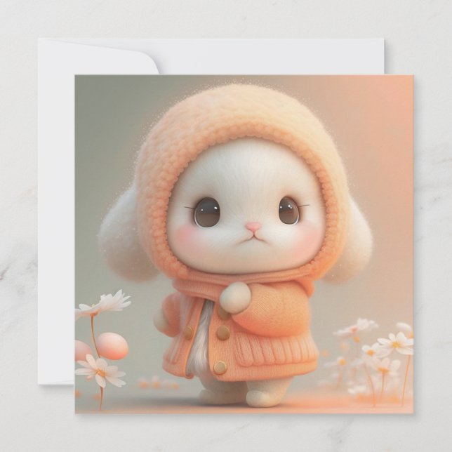 Cute Easter Holiday Card (Front)