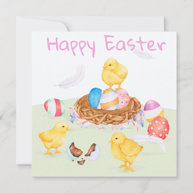 Cute Easter Holiday Card (Front)