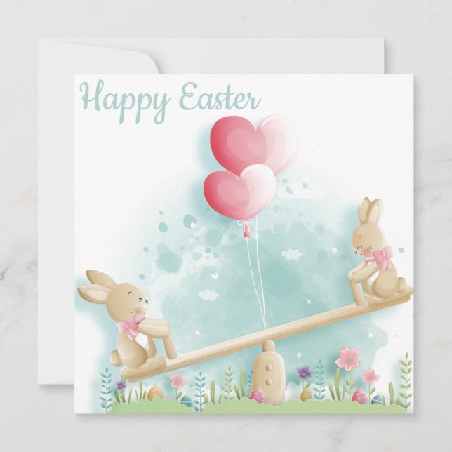 Cute Easter Holiday Card (Front)