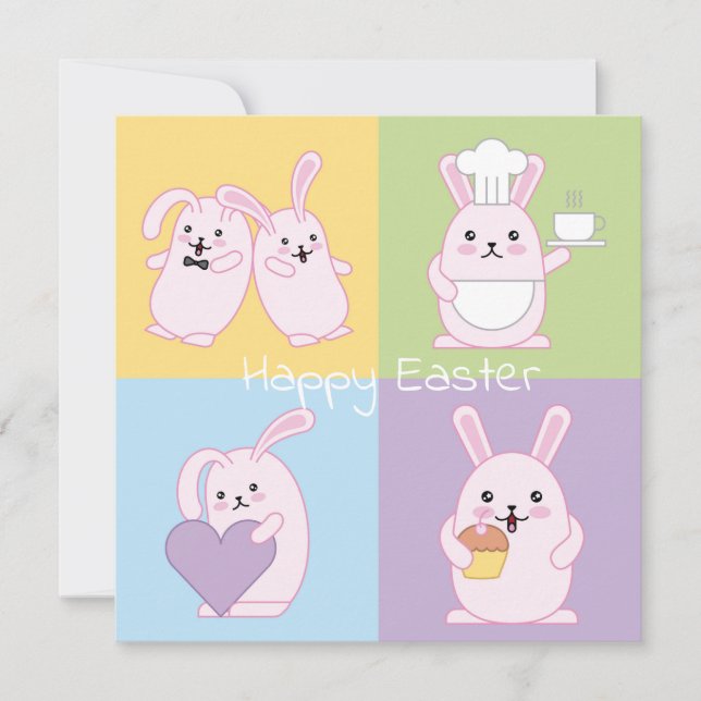 Cute Easter Holiday Card (Front)