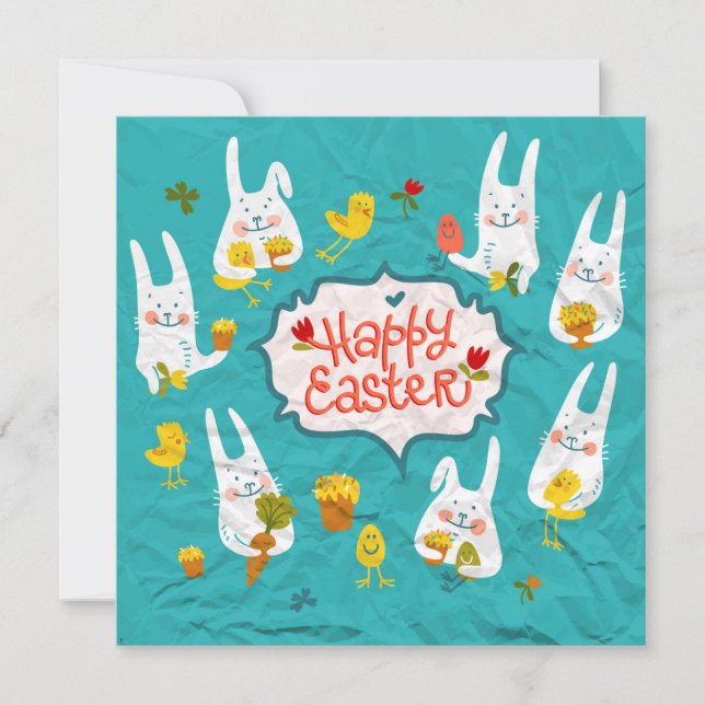 Cute Easter Holiday Card (Front)
