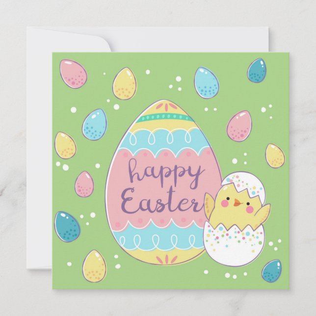 Cute Easter Holiday Card (Front)