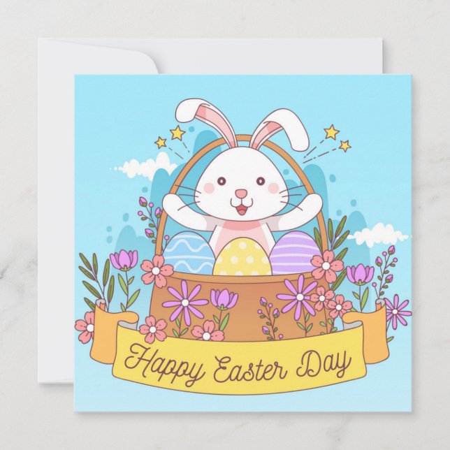 Cute Easter Holiday Card (Front)