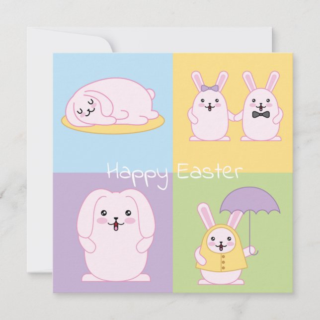 Cute Easter Holiday Card (Front)
