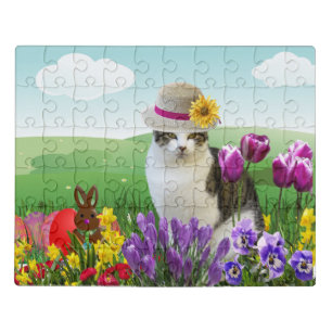 Cute Easter Holiday Cat Jigsaw Puzzle