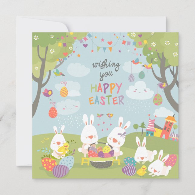 Cute Easter Invitation (Front)
