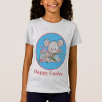 Cute Easter mouse add message T-Shirt