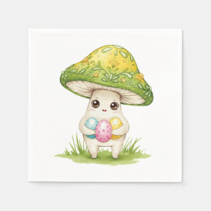 Cute Easter mushroom Napkins