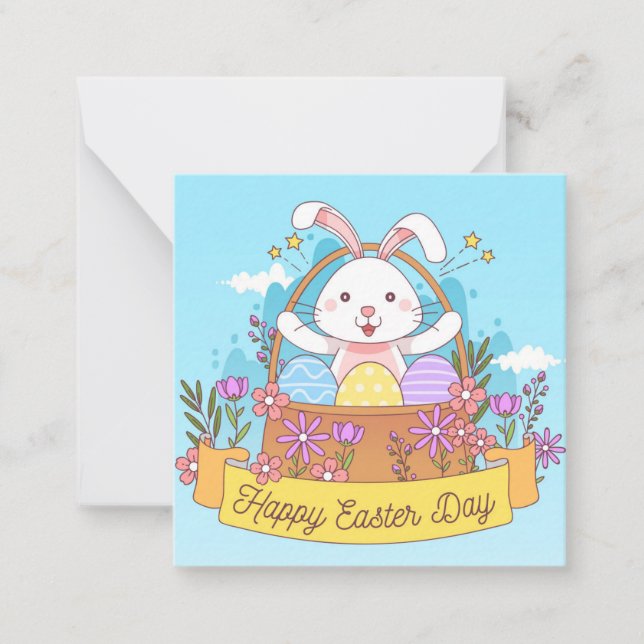 Cute Easter Note Card (Front)