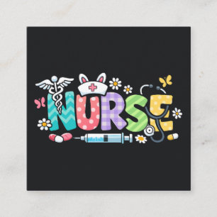 Cute Easter Nurse Medical Humor Enclosure Card