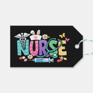 Cute Easter Nurse Medical Humor Gift Tags