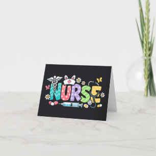 Cute Easter Nurse Medical Humor Holiday Card