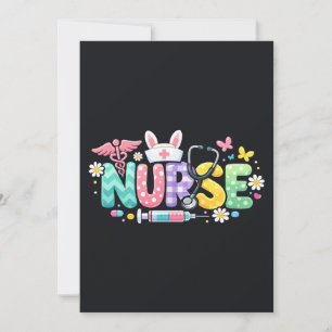 Cute Easter Nurse Medical Humor Invitation