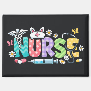 Cute Easter Nurse Medical Humor Magnet