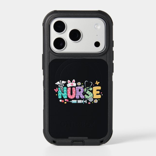 Cute Easter Nurse Medical Humor Otterbox iPhone Case (Back)